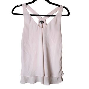 DYNAMITE BLUSH PINK CHIFFON TANK TOP SIZE SMALL